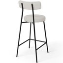 Ver imagem 7 de Kit 06 Banquetas Baixa para Cozinha Sala de Jantar Bar Bancada Milão L02 Bouclê Cru - lyam decor Lya
