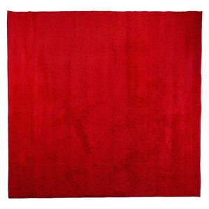 Tapete Quadrado 2,00m X 2,00m Sala, Quarto, Antiderrapante.:Vermelho