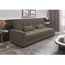 Ver imagem 2 de Sofá Cama Lavínia 3 Lugares Veludo Capuccino Matrix