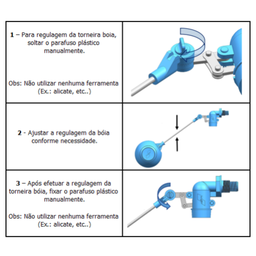 Torneira Boia para Caixa Dágua Alta Vazão 1/2 e 3/4 Cipla - 2
