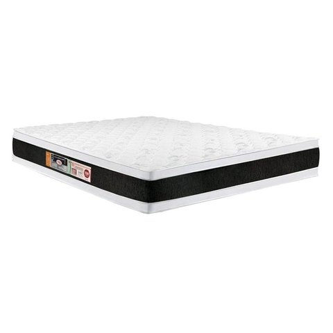 Colchão Queen Castor Espuma D45 Black White AIR Euro Pillow Double Face (158x198x27) - 