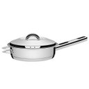 Ver imagem 1 de Frigideira Aço Inox com Fundo Triplo e Tampa 28cm Solar Tramontina