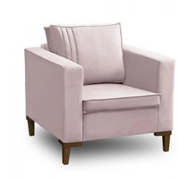 Poltrona Decorativa Riviera Veludo - Star Confort - 1