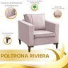 Poltrona Decorativa Riviera Veludo - Star Confort - 7