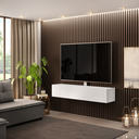 Ver imagem 4 de Rack para TV 180cm Suspenso com 2 Portas Bancada Future Branco Peternella