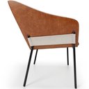 Ver imagem 6 de Kit 5 Cadeiras para Sala de Jantar Estar Living Olívia L02 Linho Cru Couríssimo Camel - Lyam Decor
