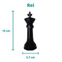 Ver imagem 3 de Rei - Peça Decorativa De Xadrez, Estatueta 15 Cm Altura - Toque 3D:Vermelho