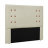 Cabeceira Cama Box Casal King 195cm Cléo Corino Marfim - 1