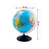 Globo Terrestre Braille Alto Relevo Profissional Studio 30cm C Divisão de Países Base - 6