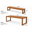 Ver imagem 2 de Conjunto Rustico Jardim Mesa e 2 Bancos Baren Yescasa