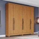 Ver imagem 5 de Guarda Roupa Casal 6 Portas e 2 Gavetas Leonard Cinamomo - Henn - Briz