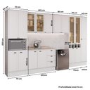 Ver imagem 7 de Cozinha Completa com Balcão Milla Emma 17 Portas 3 Gavetas MDF 380cm Branco