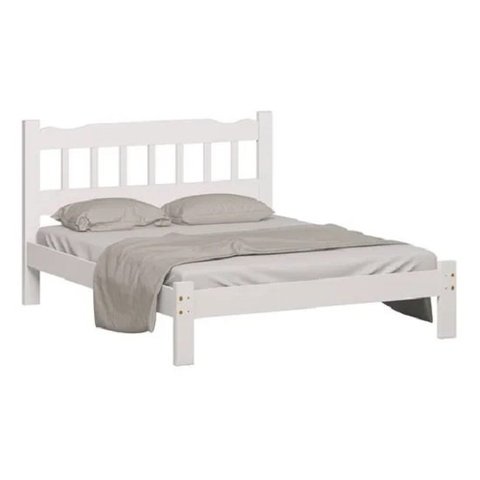 Cama Queen Casal Perola 160 Reforçada Branco Nemargi