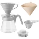 Ver imagem 2 de Kit Cafeteira em Acrílico Hario V60-02 Cinza Claro - Vcsd-02-Pgr