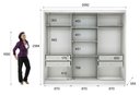 Ver imagem 5 de Guarda Roupa Casal com Espelho 3 Portas 4 Gavetas - Medelim-branco - Móveis Novo Horizonte