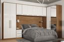 Ver imagem 1 de Quarto Modulado Completo Casal 10 Portas 09 Gavetas c/ Espelho Irlanda Amendola Branco Demóbile