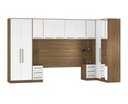 Ver imagem 2 de Quarto Modulado Completo Casal 10 Portas 09 Gavetas c/ Espelho Irlanda Amendola Branco Demóbile