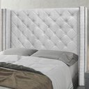 Ver imagem 4 de Cabeceira Casal Cama Box 140cm Louise S06 Linho Grigio - Mpozenato
