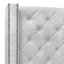 Ver imagem 1 de Cabeceira Casal Cama Box 140cm Louise S06 Linho Grigio - Mpozenato