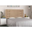 Ver imagem 2 de Cabeceira Gênova Para Cama Box Solteiro 90 cm Suede Bege - D’Rossi