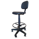 Ver imagem 2 de Cadeira Caixa Alta Ergonômica Nr17 Giratória com Aro Estofada Portaria Recepção Balcão Supermercado