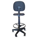 Ver imagem 4 de Cadeira Caixa Alta Ergonômica Nr17 Giratória com Aro Estofada Portaria Recepção Balcão Supermercado