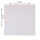 Ver imagem 6 de Mesa Alpha Inox 77,50 Cm (altura) com Tampo em Mdp Quadrado 80 Cm Branco