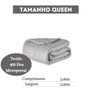 Coberta Queen Cinza Edredom 400 Fios Micropercal Super Macio - 2