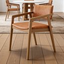 Ver imagem 4 de Cadeira para Sala de Jantar Estar Living Giorgia L02 Couríssimo Canela - Lyam Decor