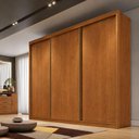 Ver imagem 4 de Guarda Roupa Casal Londres Plus 3 Portas 6 Gavetas Cinamomo - Novo Horizonte