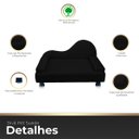 Ver imagem 3 de Mini Sofá Cama Divã Pet Cães e Gatos Orgânico Confortável e Reforçado Suede