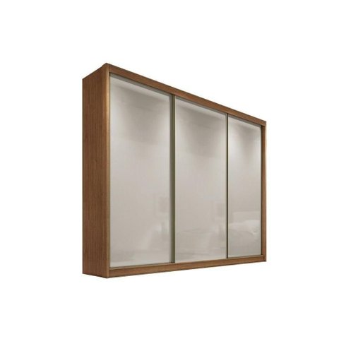 Guarda Roupa 3 Portas e 8 Gavetas Diamond-londres Plus Cumaru-fendi - Novo Horizonte