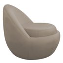 Ver imagem 6 de Poltrona Decorativa Orgânica Kaira Base Fixa Veludo Bege - Nexta Casa