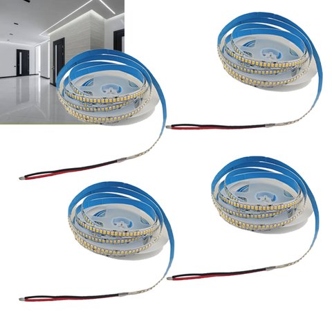 Fita Led 240 Leds 5 Metros 16w 6500k Kit 4 Unidades Sala Quarto Sanca Teto Rebaixado Gesso Loja Casa