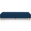 Ver imagem 5 de Puff Decorativo Sala de Estar Bali W01 Pés Palito 190x60cm Suede Azul Marinho - Lyam Decor