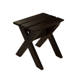 Conjunto Mesa 1,6m e 2 Bancos e 2 Banquetas Sem Encosto Madeira Maciça Eucalipto:Tabaco - 5