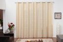 Ver imagem 1 de cortina sala quarto semi blackout jacquard palha 4,00x2,80