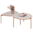 Ver imagem 1 de Mesa de Centro para Sala Pés Metálicos Zira e Nala D04 Bali - Mpozenato