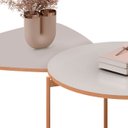 Ver imagem 5 de Mesa de Centro para Sala Pés Metálicos Zira e Nala D04 Bali - Mpozenato