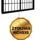 Ver imagem 6 de Janela de Alumínio de Correr Lateral 2 Folhas Móveis com Grade 100x120cm Lucasa Ideale