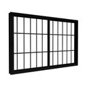 Ver imagem 1 de Janela de Alumínio de Correr Lateral 2 Folhas Móveis com Grade 100x120cm Lucasa Ideale