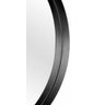 Espelho Redondo 80cm fundo MDF borda 6mm MDF cor Preta - 4