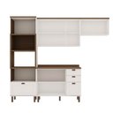 Ver imagem 3 de Cozinha Modulada Cristal 269,7cm Conjunto Provençal Completo Cor:branco com Ébano