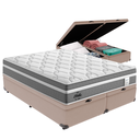 Ver imagem 1 de Cama Box Baú Queen e Colchão Molas Ensacadas Berlim Probel