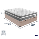 Ver imagem 3 de Cama Box Baú Queen e Colchão Molas Ensacadas Berlim Probel
