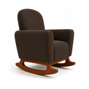 Ver imagem 7 de Poltrona Amamentação Nuvem Base Balanço com Puff Suede:Suede Marrom
