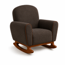 Ver imagem 6 de Poltrona Amamentação Nuvem Base Balanço com Puff Suede:Suede Marrom