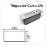 Caixa Régua Tomada Embutir Série 170 4 Tomadas 10a Dutotec Caixa Regua de EMbutir Série 170 Branco - 3