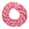 Brinquedo para Cachorro Mordedor Argola de Corda 18cm Rosa - PETS026-Rosa - 1