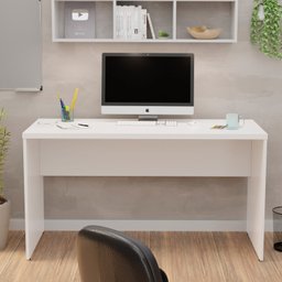 Mesa de Escritório 1.40x60 Tampo 30mm Netmobil - Branco - 3